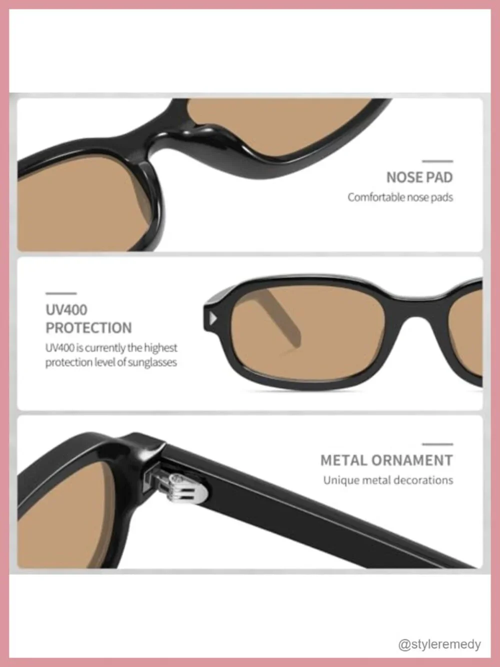 Retro Rectangle Sunglasses for Women Men, UV400 Protection Narrow Sunnies